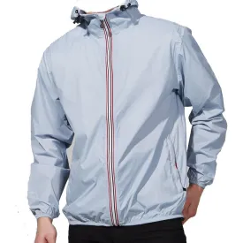 Sky Blue Packable Rain Jacket
