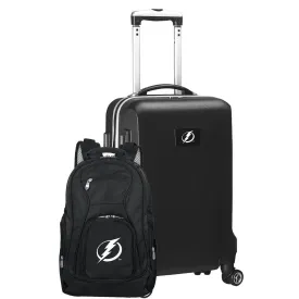 Tampa Bay Lightning Deluxe 2-Piece Backpack and Carry-on Set in Black