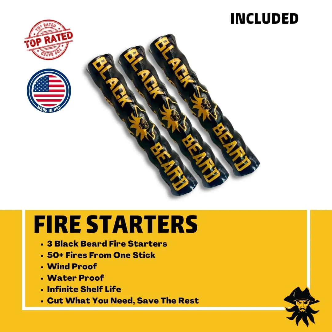 The Black Beard Grab &amp; Go Fire Starter Kit
