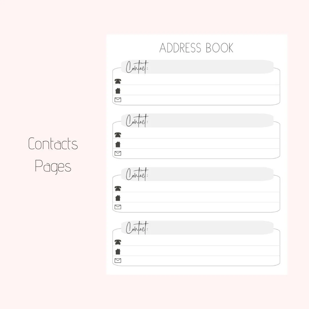 Twilight Mountains | All-In-One Planner (Daily, Weekly & Monthly)