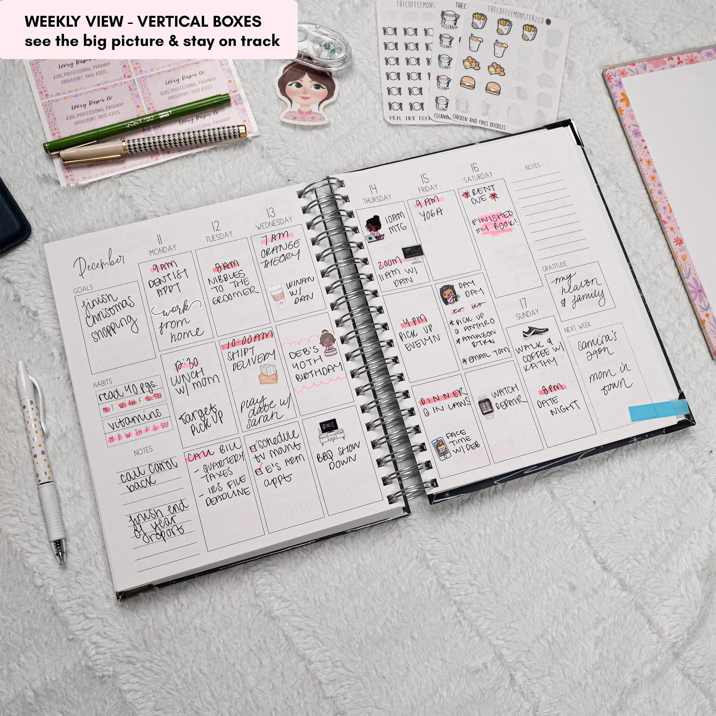 Twilight Mountains | All-In-One Planner (Daily, Weekly & Monthly)