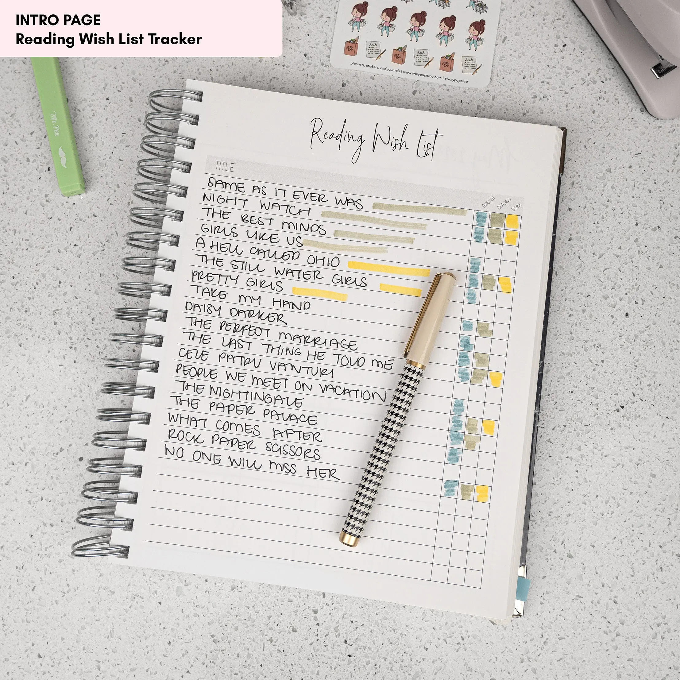Twilight Mountains | All-In-One Planner (Daily, Weekly & Monthly)