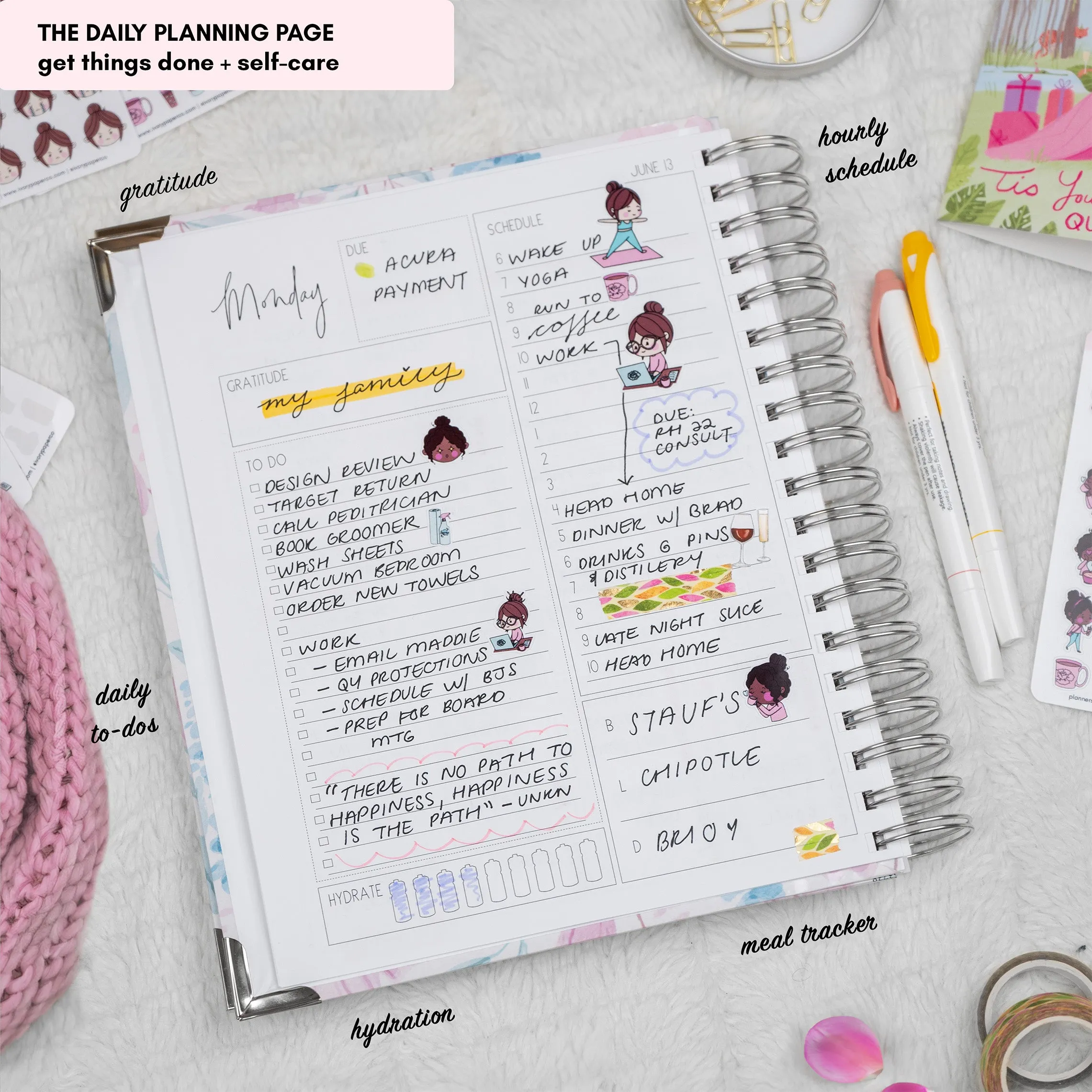 Twilight Mountains | All-In-One Planner (Daily, Weekly & Monthly)