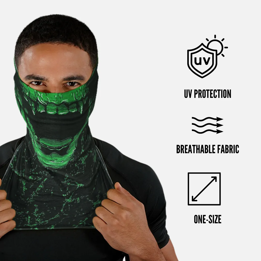Vampire Skull Grunge Neck Gaiter