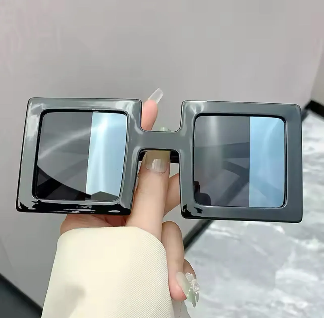 Vintage 2025 Square Oversize Women Sunglasses