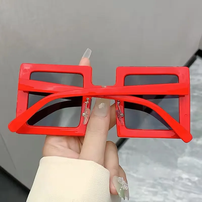 Vintage 2025 Square Oversize Women Sunglasses