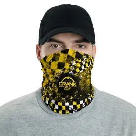 Yellow and Black Checker Face Mask / Neck Gaiter